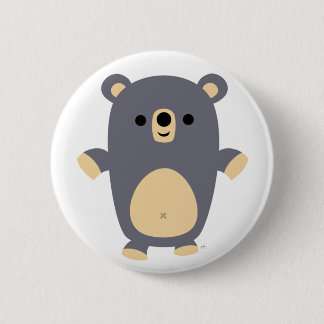 Big Blue Cartoon Beer badge Ronde Button 5,7 Cm