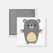 Big Blue Cartoon Beer magnet (Voorkant / Achterkant)