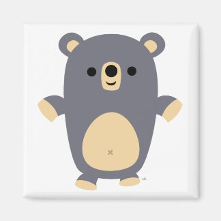 Big Blue Cartoon Beer magnet