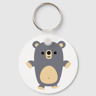 Big Blue Cartoon Beer sleutelhanger