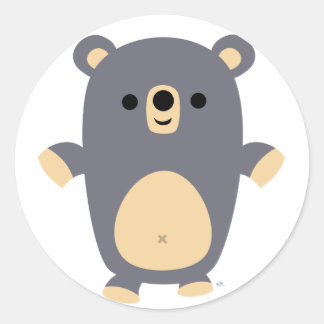 Big Blue Cartoon Beer sticker