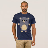 Big Blue Cartoon Beer T-shirt (Voorkant volledig)