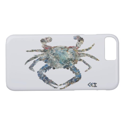 Big Blue Case-Mate iPhone Case (Achterkant (Horizontaal))