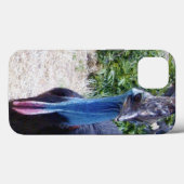 Big Blue Cassowary Bird, iPhone 13 Hoesje (Achterkant (horizontaal))
