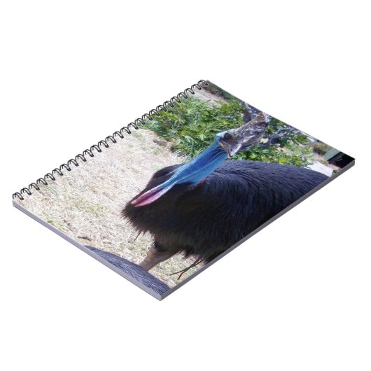 Big Blue Cassowary Bird, Notitieboek (Linkerzijde)