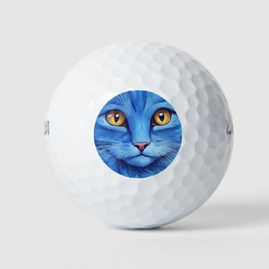 Big Blue Cat Golfballen (Voorkant)