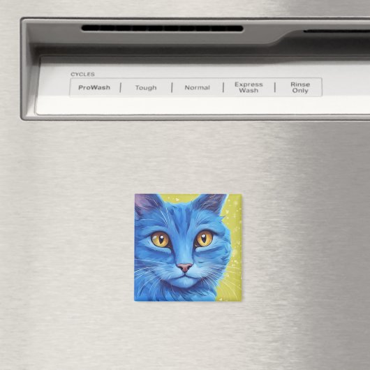 Big Blue Cat Magneet (Insitu (Vaatwasser))