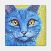 Big Blue Cat Magneet (Voorkant)