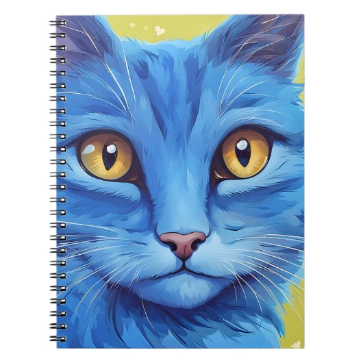 Big Blue Cat Notitieboek (Voorkant)