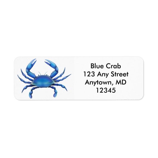 Big Blue Crab Label (Voorkant)