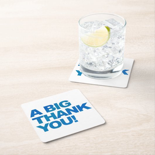 Big Blue Dank je Kartonnen Onderzetters (Insitu)