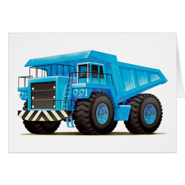 Big Blue Dump Truck (Voorkant Horizontaal)