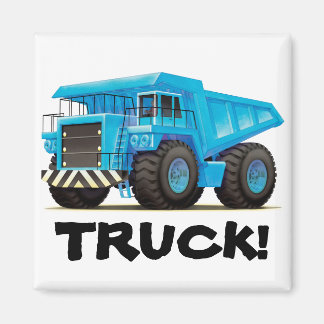 Big Blue Dump Truck Magneet