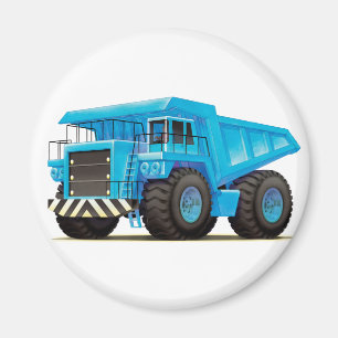 Big Blue Dump Truck Magneet