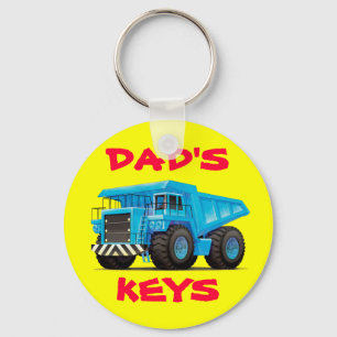 Big Blue Dump Truck Sleutelhanger