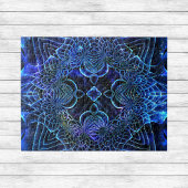Big Blue Electric Galactic Geometry Poster Legpuzzel