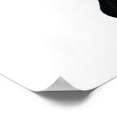 Big Blue en Black Butterfly Poster (Hoek)