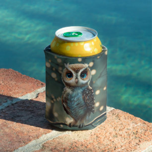 Big Blue Eye Owl Persoonlijke naam Blikjeskoeler