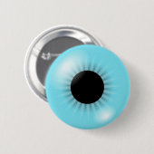 Big Blue Eyeball Ronde Button 5,7 Cm (Voorkant /achterkant)