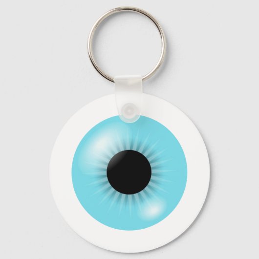 Big Blue Eyeball sleutelhanger (Voorkant)