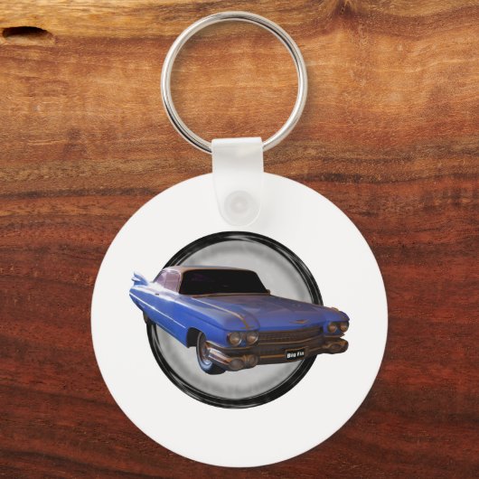 Big Blue Fin 1959 Cadillac Sleutelhanger (Voorkant)