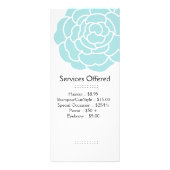 Big Blue Flower Services-rackkaart Reclamekaart (Voorkant)