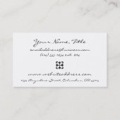 Big Blue Flower Visitekaartje (Achterkant)