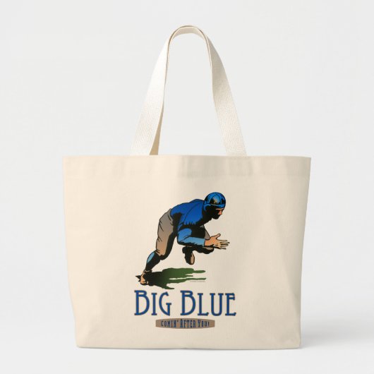 Big Blue Grote Tote Bag (Voorkant)