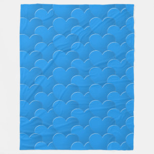 Big blue Hearts  Love Valentijnsdag Fleece Deken