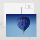 Big Blue Hot Air-ballon Briefkaart (Voorkant / Achterkant)