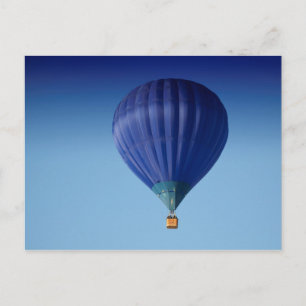 Big Blue Hot Air-ballon Briefkaart