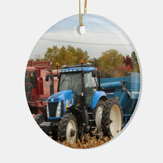 Big Blue Keramisch Ornament (Links)