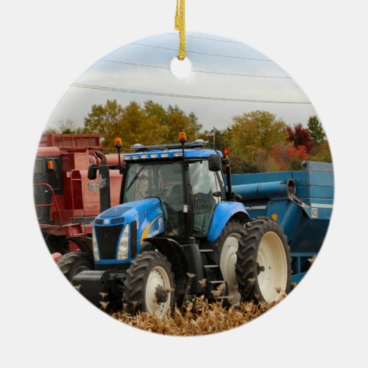 Big Blue Keramisch Ornament (Achterkant)