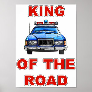Big Blue King van de weg #1 Poster