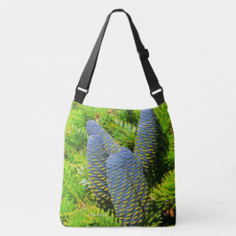 Big Blue Korean Fir Cones Tote Bag