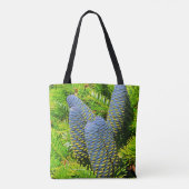 Big Blue Korean Fir Cones Tote Bag (Achterkant)