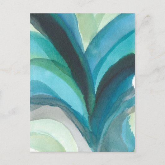 Big Blue Leaf I Briefkaart (Voorkant)