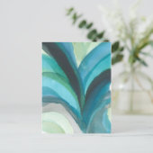 Big Blue Leaf I Briefkaart (Staand voorkant)