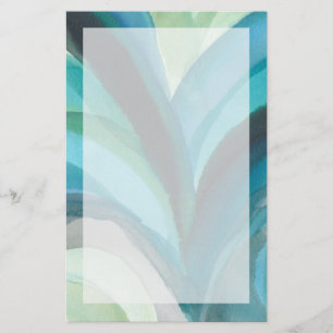 Big Blue Leaf I Briefpapier