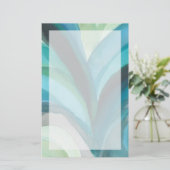 Big Blue Leaf I Briefpapier (Staand voorkant)