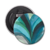 Big Blue Leaf I Button Flesopener (Voorkant)