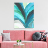 Big Blue Leaf I Canvas Afdruk (Insitu (Woonkamer))