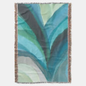 Big Blue Leaf I Deken (Voorkant Verticaal)