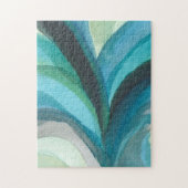 Big Blue Leaf I Legpuzzel (Verticaal)