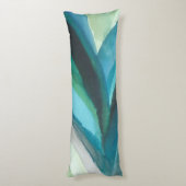 Big Blue Leaf I Lichaamskussen (Achterkant (Verticaal))