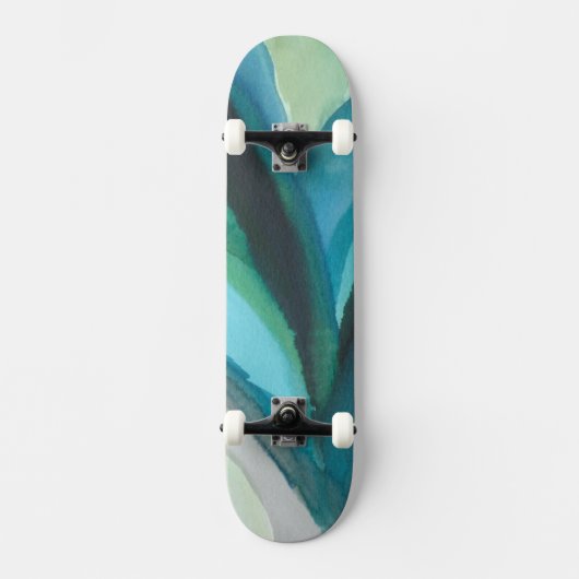 Big Blue Leaf I Persoonlijk Skateboard (Voorkant)