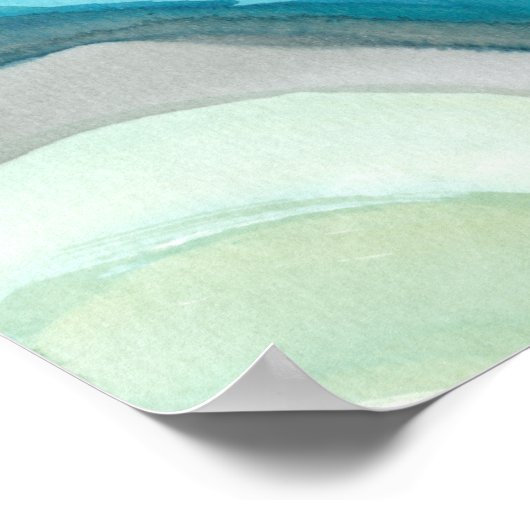 Big Blue Leaf I Poster (Hoek)