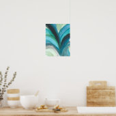 Big Blue Leaf I Poster (Keuken)