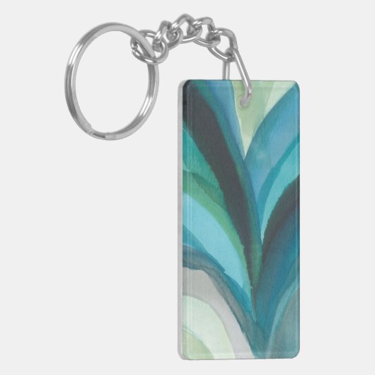 Big Blue Leaf I Sleutelhanger (Voorkant Links)