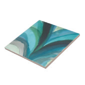 Big Blue Leaf I Tegeltje (Zijkant)